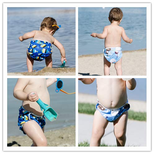 Alva Baby Swim Diapers 3pcs Reuseable Washable & Adjustable for Swimming Lesson & Baby Shower Gifts 0-2 Years Baby Boy Girl3SWY01 - Image 6